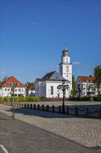 View of the Friedenskirche church in Saarbrücken, Germany, Europe