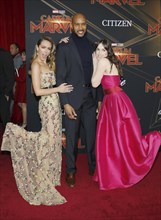 Henry Simmons, Elizabeth Henstridge and Chloe Bennet at the World premiere of 'Captain Marvel' held