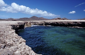 Coast at Boka Chikitu, Netherlands Antilles, Bonaire, Caribbean, Caribbean Sea, Washington Slagbaai