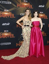 Elizabeth Henstridge and Chloe Bennet at the World premiere of 'Captain Marvel' held at the El