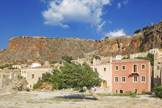 The Byzantine castle-town of Monemvasia in Greece