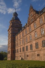 View of Johannisburg Castle in Aschaffenburg, Germany, Europe