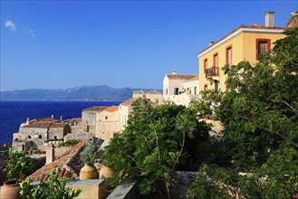 The Byzantine castle-town of Monemvasia in Greece