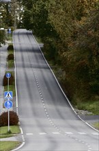 Empty asphalt road