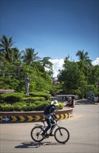 Wat damnak roundabout in central siem reap city near angkor wat cambodia