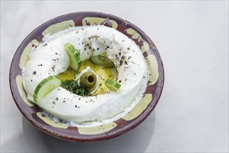 Labneh fresh lebanese middle eastern cream cheese dip snack food dip