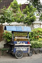 Petrol gasoline street stall in surakarta indonesia