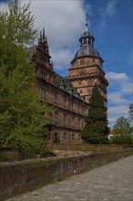 View of Johannisburg Castle in Aschaffenburg, Germany, Europe