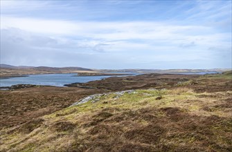 Loch Ceann Hulabhaig on the Isle of Lewis in the Outer Hebrides, Scotland, United Kingdom, Europe