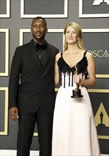 Laura Dern and Mahershala Ali at the 92nd Academy Awards, Press Room held at the Dolby Theatre in