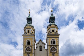 View of the Brixen Cathedral in South Tyrol, Italy, Europe