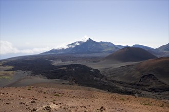 Crater of the Haleakala volcano, Maui, Hawaii, USA, North America