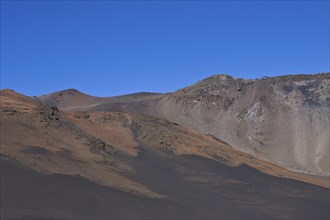 Crater of the Haleakala volcano, Maui, Hawaii, USA, North America