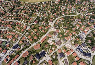 Aerial view of houses in Zlatibor, Serbia, Europe