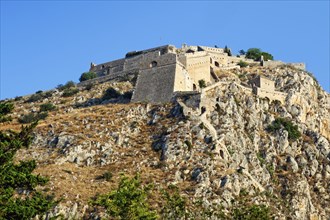 The castle Palamidi of Nafplio, Greece, Europe