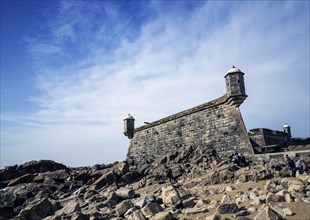 Castelo do queijo old fort landmark in foz do douro beach district of porto portugal