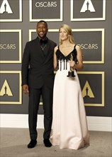 Laura Dern and Mahershala Ali at the 92nd Academy Awards, Press Room held at the Dolby Theatre in