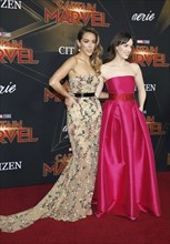 Elizabeth Henstridge and Chloe Bennet at the World premiere of 'Captain Marvel' held at the El