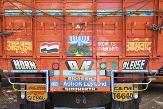 Painted truck in goa india