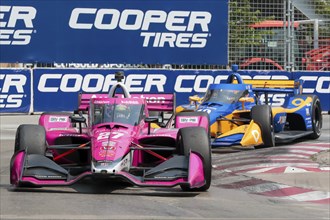 KYLE KIRKWOOD (27) of Jupiter, Florida runs through the streets during the Honda Indy Toronto in