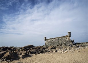 Castelo do queijo old fort landmark in foz do douro beach district of porto portugal