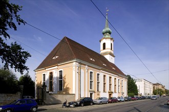 St Matthew's Church, a baroque Protestant church built by Daniel Pöppelmann in 1728. The church's