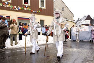 The ski and ice carnival in Geising is one of the highlights of the winter season in the Ore