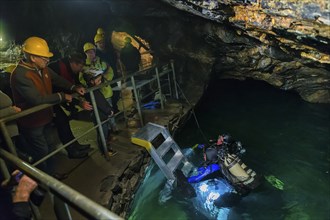 Divers in the Marie Louise Stolln visitor mine