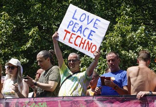 Techno fans celebrate Rave the Planet in Berlin, Berlin, 08.07.2023