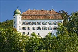 Hinteres Schloss, Mühlheim Castle of the Lords of Enzberg, two-tower castle complex with