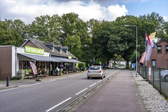 Green border, border crossing without controls, north of Straelen near Arcen NL, from the