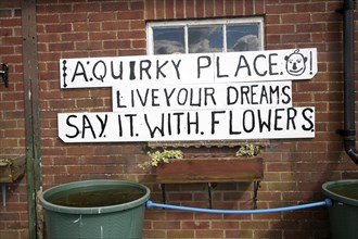 Quirky small photo gallery and museum at Alton Barnes, Wiltshire, England, United Kingdom, Europe