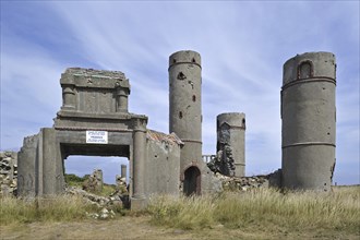 Ruins of the Manoir de Coecilian of the French poet Saint-Pol-Roux, Paul-Pierre Roux in