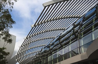 Part of a modern building, Singapore, Asia