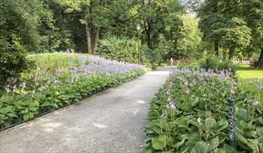 Bernardine Gardens park in the center of Vilnius, Lithuania, Europe