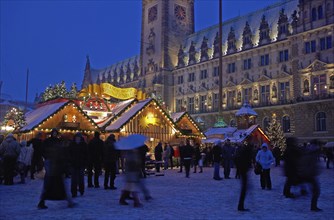 Hamburg, Weihnachtsmarkt, Rathaus