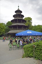 Europe, Germany, Bavaria, Munich, English Garden, City Park between Lehel and Schwabing, view of