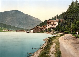 Der Achensee, Scholastika, Tyrol, ehemals Österreich-Ungarn, heute Österreich, um 1890, Historic,