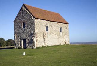 Saxon chapel of St Peter-on-the-Wall, Bradwell-on-Sea, Essex, England, UK