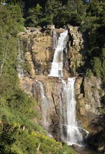 Waterfalls on Ramboda Oya river, Ramboda, Nuwara Eliya, Central Province, Sri Lanka, Asia