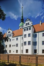 Doberlug Castle is a four-winged complex built in the Renaissance style in Doberlug-Kirchhain,