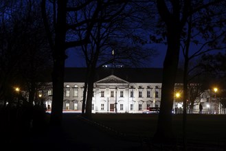 Bellevue Palace in the evening, Berlin, 24.02.2023