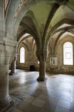 Interior view, Chapter House, Cistercian Monastery Bebenhausen, Tübingen, Baden-Württemberg,