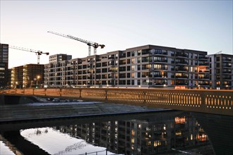 Golda-Meir-Steg in the Europacity Berlin development area on Heidestrasse. The Europacity project