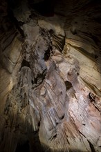 Stalactites in a stalactite cave, Terciopelo Cave, Barra Honda National Park, Costa Rica, Central