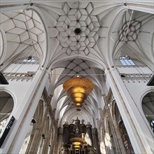 Eusebiuskerk or Grote Kerk, main church of Arnhem, interior view, Province of Gelderland,