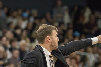 Heidelberg, 04.05.2024: Anton Gavel, coach of Ratiopharm Ulm, at his team's away game at Academics