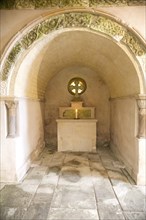 Altar grotto in Italianate garden of landscape gardener Harold Ainsworth Peto created between 1899