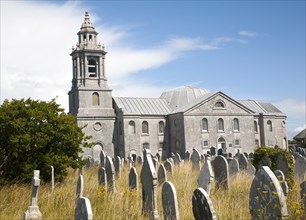 Georgian architecture of Saint George church, Isle of Portland, Dorset, England, UK