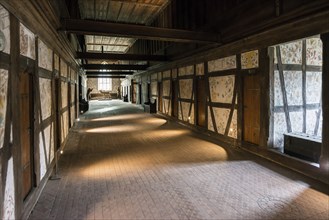 Interior view, dormitory, Cistercian monastery Bebenhausen, Tübingen, Baden-Württemberg, Germany,